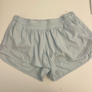 lululemon light blue hotty hot 2 inch inseam
